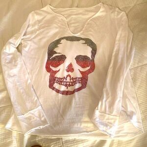ZADIG & VOLTAIRE Skelton Head Long Sleeve T-Shirt